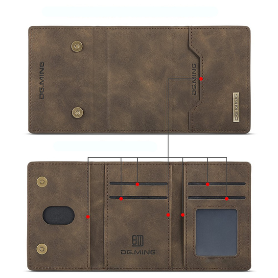 Huse pentru Samsung Galaxy S21 FE, DG.MING 2in1, albastru