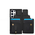 Husa pentru Samsung Galaxy S25 Ultra, Leather Flower Card Slot, negru