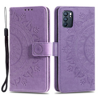 Cu clapetă pentru Oppo Reno6 5G, Mandala, violet