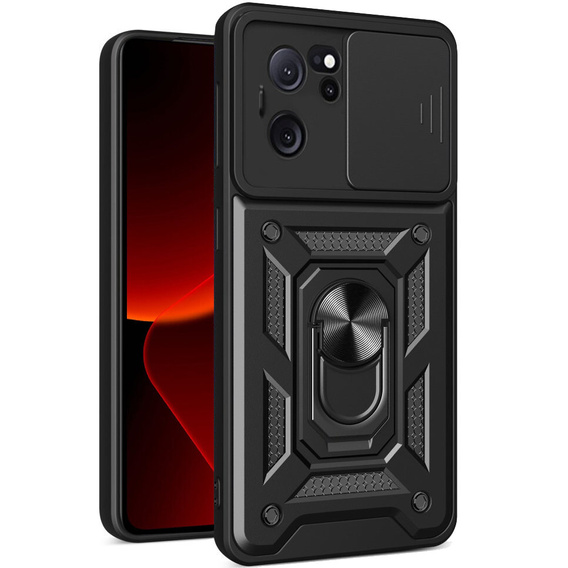 Husă blindată pentru Xiaomi 13T / 13T Pro, CamShield Slide, negru