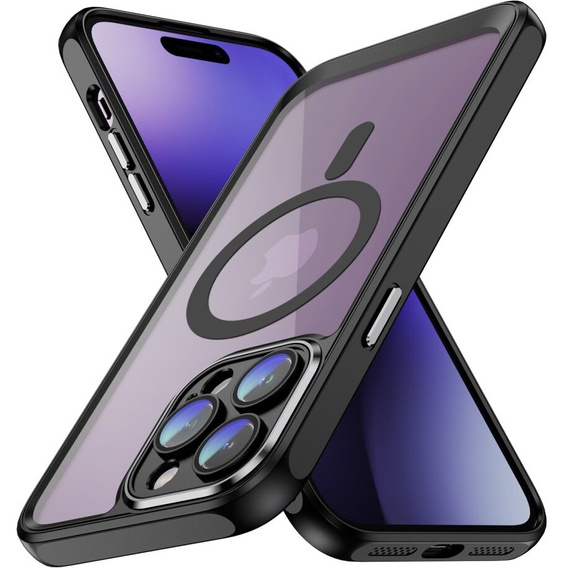 Husă pentru iPhone 15 Pro, ERBORD Impact Guard, MagSafe, negru