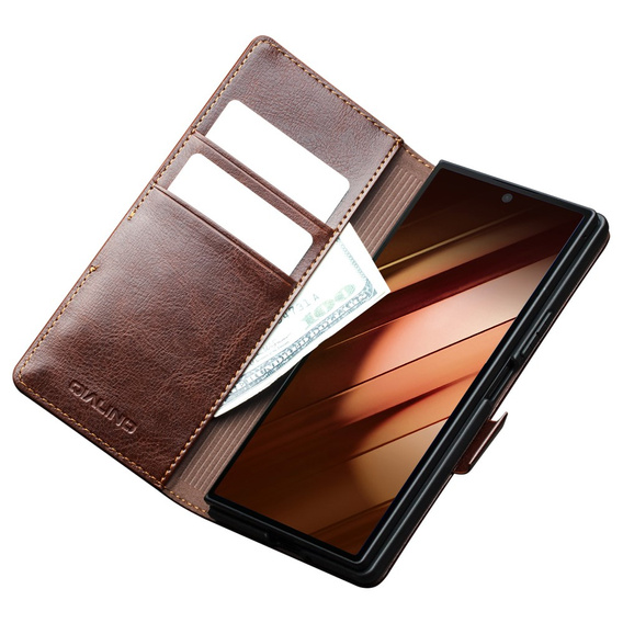 Carcasă portofel din piele cu funcție de suport pentru Samsung Galaxy Z Fold7