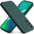 Husa pentru Samsung Galaxy S21 FE, Silicone Lite, verde închis