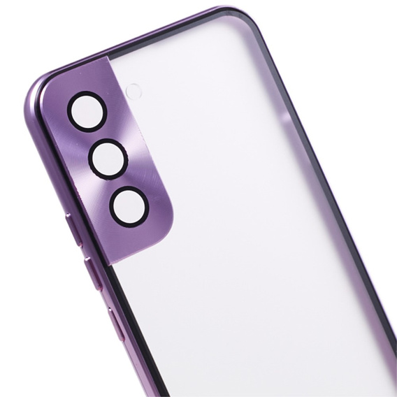 Huse pentru Samsung Galaxy S21, Magnetic Dual Glass, violet