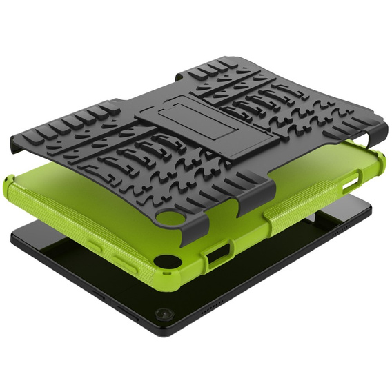 Carcasă pentru Lenovo Tab M10 10.1 Gen 3, Tire Armor, negru / verde