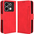 Cu clapetă pentru Infinix Zero 30 5G, Card Slot, roșu