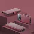 ERBORD Glossy Litchi caz, flip portofel pentru iPhone 17 Pro Max