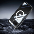 Husă pentru Google Pixel 9A, Shockproof, cu sticlă, pentru MagSafe, negru