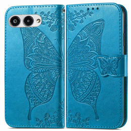 Cu clapetă pentru T Phone 3 5G, Butterfly, albastru