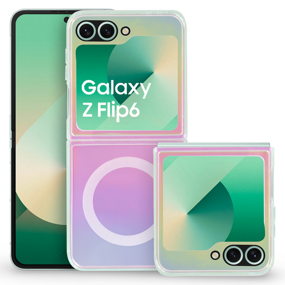 Husă pentru Samsung Galaxy Z Flip7 FE / Z Flip6, Fusion Hybrid Case, pentru MagSafe, multicolor