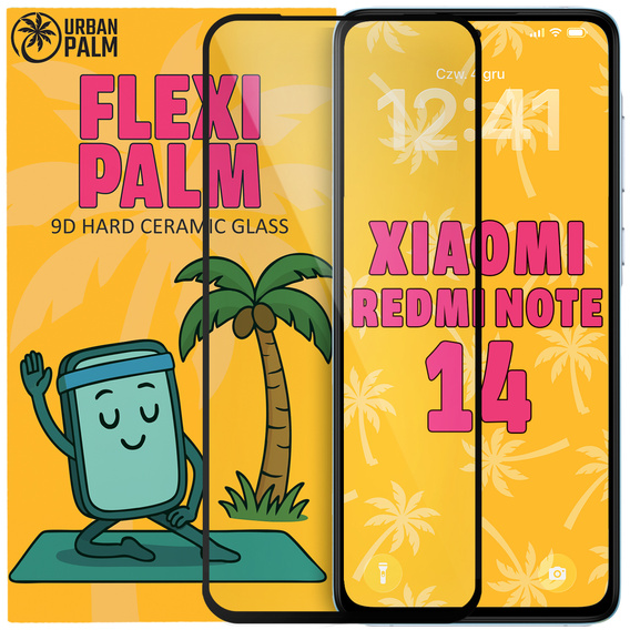 Sticlă ceramică 9D Flexi Palm pentru Xiaomi Redmi Note 14 4G / 14 5G