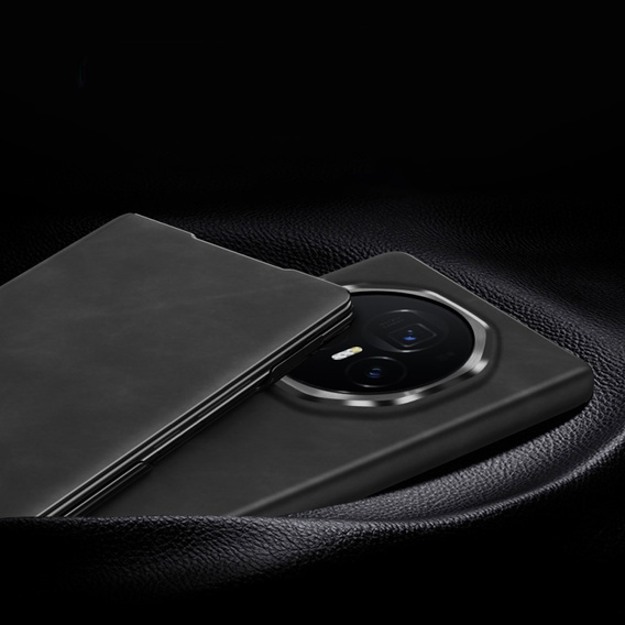 Husă cu clapetă pentru Honor Magic V3 5G, textură Wallet Nappa, negru