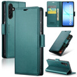 Husă pentru Samsung Galaxy A17 5G, ERBORD Glossy Litchi, portofel cu clapetă, verde