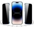 2x Sticlă de confidențialitate temperată pentru iPhone 14 Pro Max, ERBORD 9H Easy App Anti-Peep