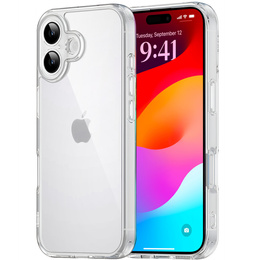Husă pentru iPhone 17, cu capac pentru cameră, transparentă