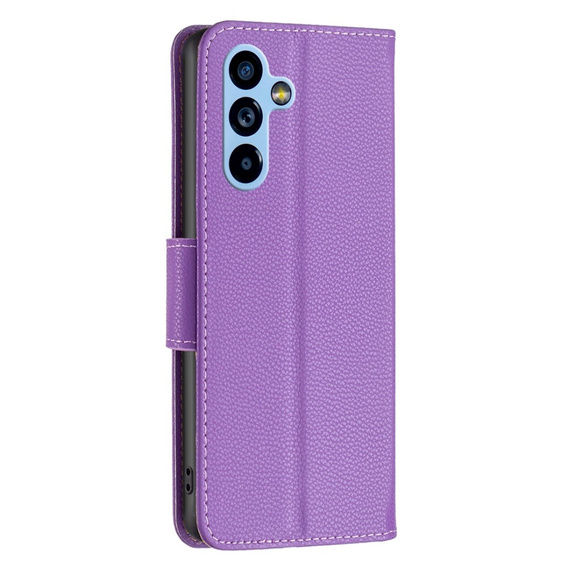Cu clapetă pentru Samsung Galaxy A54 5G, Wallet Litchi Magnet, violet