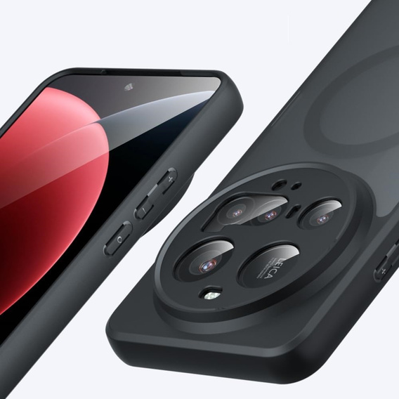 Husă pentru Xiaomi 15 Ultra, pentru MagSafe, ERBORD Matt Case, negru