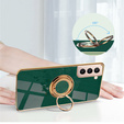 Huse pentru Samsung Galaxy S22+ Plus, Electro Ring, verde