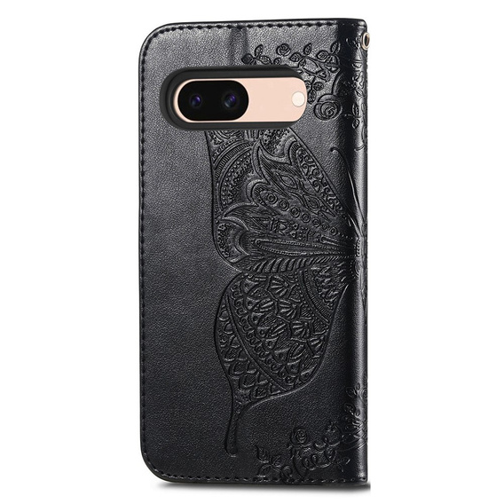 Cu clapetă pentru Google Pixel 8A, Butterfly, negru