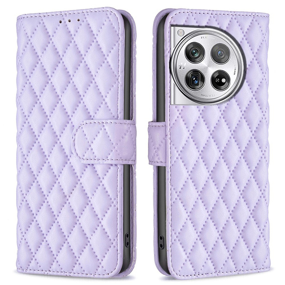 Cu clapetă pentru OnePlus 12 5G, Wallet, BINFEN COLOR, violet