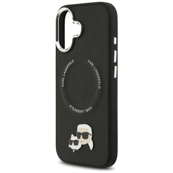 Karl Lagerfeld Karl & Choupette Heads Pins & Logo MagSafe Case pentru iPhone 17
