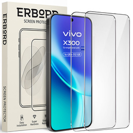 2x ERBORD 9H Sticlă temperată din sticlă dură pentru Vivo X300
