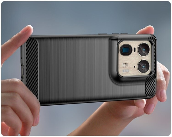 Huse pentru Motorola Edge 50 Ultra, Carbon, negru