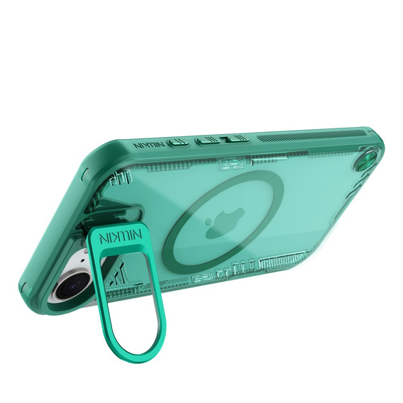 Carcasă pentru iPhone 16e, carcasă blindată Nillkin, Icelade Prop, pentru Magsafe, verde