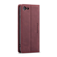 Husa CASEME pentru iPhone 7/8/SE 2020/SE 2022, Leather Wallet Case, maroon