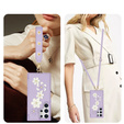 Husa pentru Samsung Galaxy S24 Ultra, Leather Flower Card Slot, violet