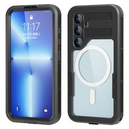 Husă impermeabilă pentru Samsung Galaxy S24, Redpepper, pentru MagSafe, negru