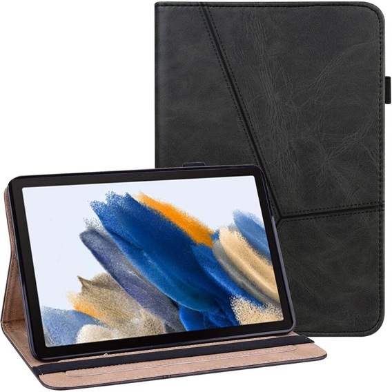 Husă pentru Samsung Galaxy Tab A9+, Classic, cu spațiu pentru stylus, negru