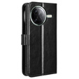 Cu clapetă pentru Xiaomi Poco F7 Pro, Crazy Horse Wallet, negru