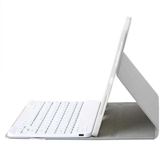 Carcasă cu tastatură bluetooth pentru iPad 11" 2025 A16 (11 gen.) / iPad 10.9" 2022 (10 gen.), gri