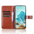 Cu clapetă pentru Motorola Edge 60 / 60 Fusion, Crazy Horse Wallet, maro