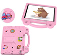 Husă pentru copii pentru iPad 9.7" 2018/2017 (6/5 gen.) / Pro 9.7" 2016, Cute Patterns, cu suport, roz