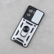 Husă blindată pentru Motorola Edge 40, CamShield Slide, de argint