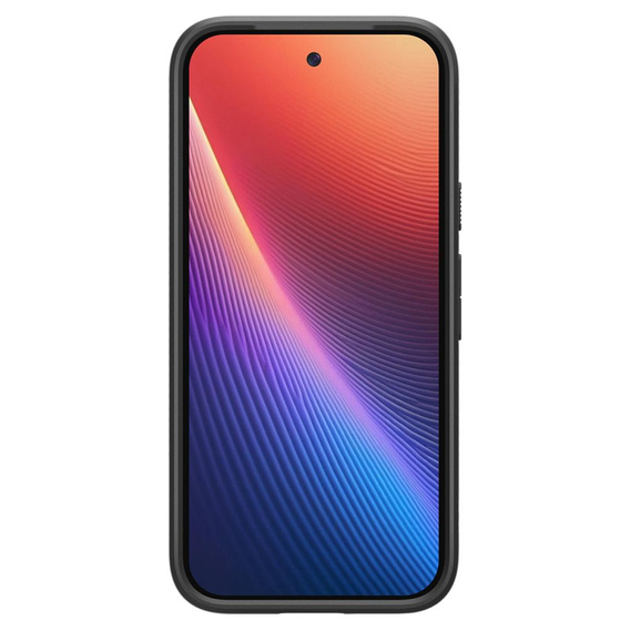 Carcasa Spigen pentru Google Pixel 9A, Liquid Air, negru + 9H Tempered Glass