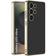 Huse pentru Samsung Galaxy S25 Ultra, GKK Leather, carbon negru