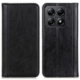 Huse pentru Xiaomi 14T, Wallet Litchi Leather, negru