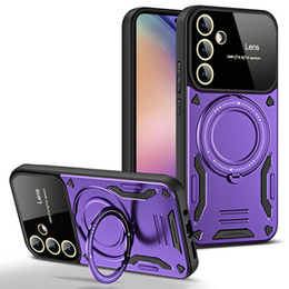 Husă blindată pentru Samsung Galaxy A55 5G, Magnetic Ring, violet