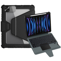 Carcasă + tastatură iPad 10.9 / Air 2020/2022/2024 / Pro 11 2020/2021/2022 , NILLKIN Bumper Link Keyboard Case, negru