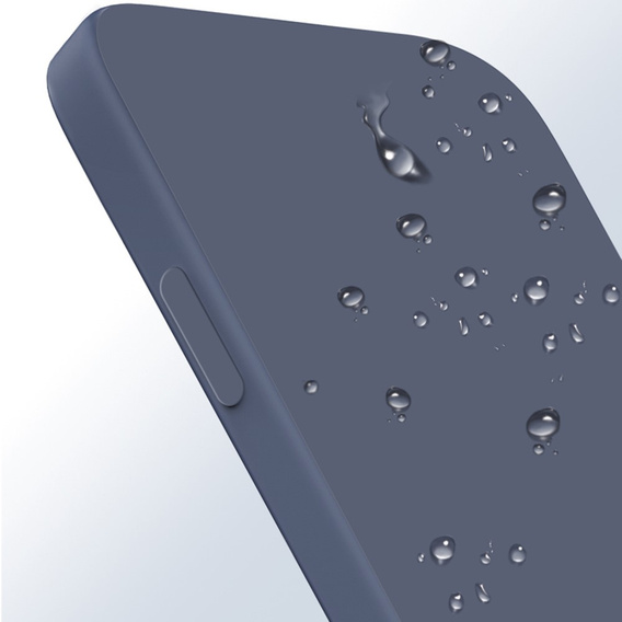 Carcasa pentru Samsung Galaxy A15, Silicone Lite, albastru închis + sticlă 9H
