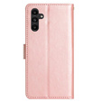 Cu clapetă pentru Samsung Galaxy A55 5G, Wallet, Butterfly, violet
