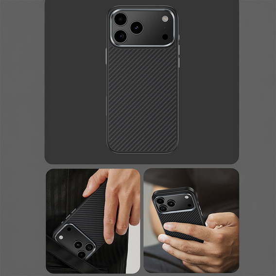 BENKS Kevlar Armor PRO Carbon Fiber 600D A069 carcasă pentru MagSafe pentru iPhone 17 Pro