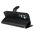 Cu clapetă pentru Samsung Galaxy A34 5G, Leather Wallet, negru