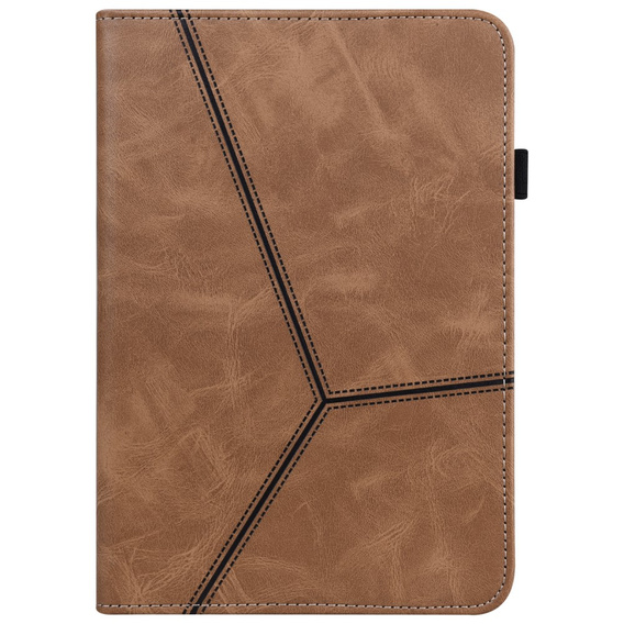 Husă pentru Samsung Galaxy Tab S10 Lite / S10 FE / S9 FE / S9, Classic, cu spațiu pentru stylus, maro