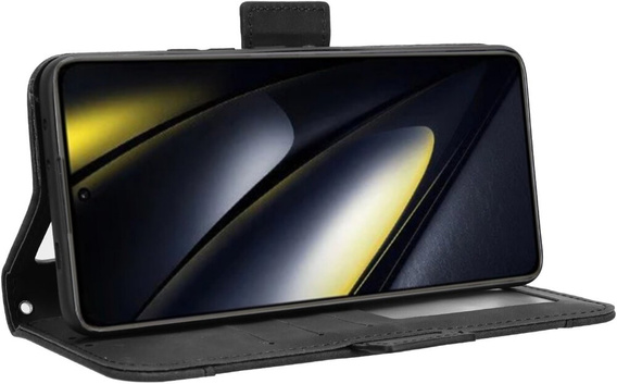 Cu clapetă pentru Xiaomi Poco F6, Card Slot, negru