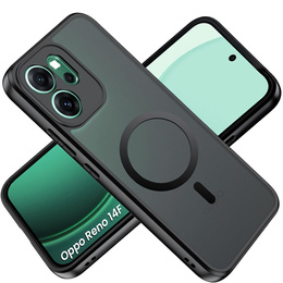 Carcasă Matt pentru Oppo Reno 14F, pentru MagSafe, negru translucid
