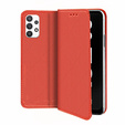 Cu clapetă pentru Samsung Galaxy A32 5G, Wallet Smart Magnet, roșu